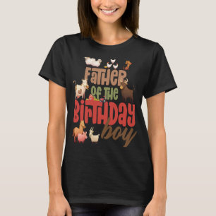 Vader Barn Animals Boerderij Land Birthday Creeit T-shirt