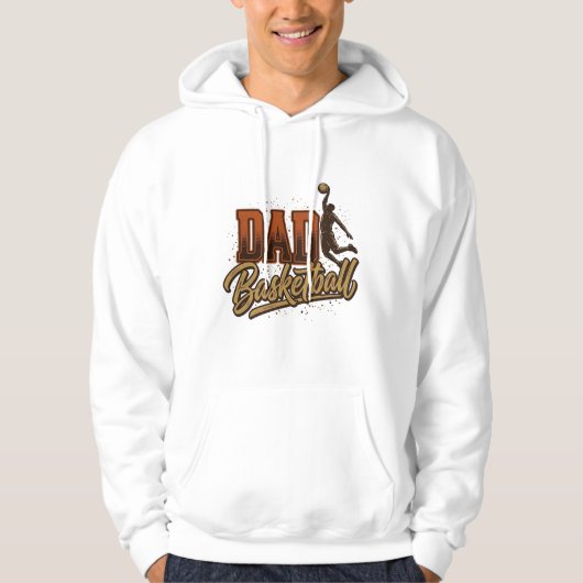 Vader Basketbal Vintage Gravure Shirt Ontwerp_1 (Voorkant)