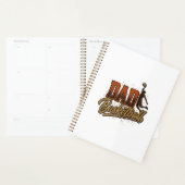 Vader Basketbal Vintage Gravure Shirt Ontwerp_1 Planner (Display)