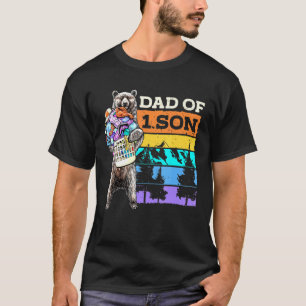 Vader Beer van 1 zoon Retro  grafisch T-shirt