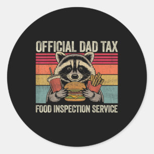 Vader Belasting Ambtenaar Vader Grappig Oude Wasbe Ronde Sticker