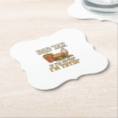Vader Belasting Grappig Fast Food Vader Citaat Vec Kartonnen Onderzetters (Gekanteld)