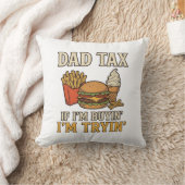 Vader Belasting Grappig Fast Food Vader Citaat Vec Kussen (Deken)