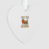 Vader Belasting Grappig Fast Food Vader Citaat Vec Ornament (voorkant)