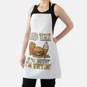 Vader Belasting Grappig Fast Food Vader Citaat Vec Schort (Insitu)