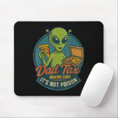 Vader Belasting Grappige Alien Pizza Gag Voor Vade Muismat (Met muis)