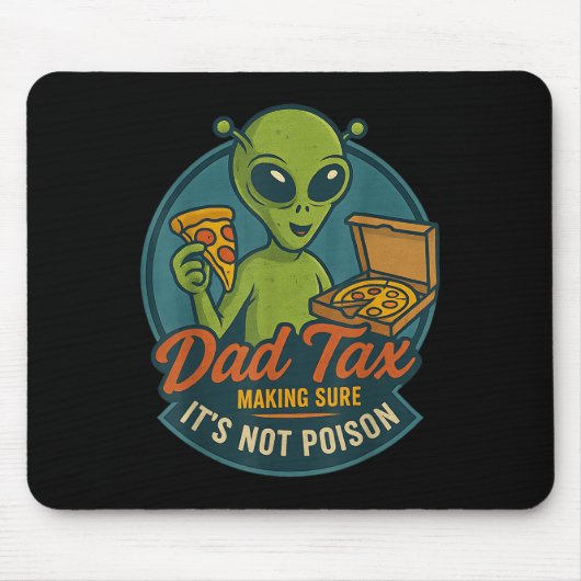 Vader Belasting Grappige Alien Pizza Gag Voor Vade Muismat (Voorkant)