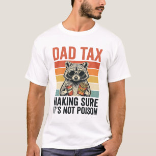 Vader Belasting Wasbeer Vintage Grappige Vader Shi T-shirt