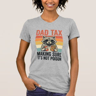 Vader Belasting Wasbeer Vintage Grappige Vader T-s T-shirt