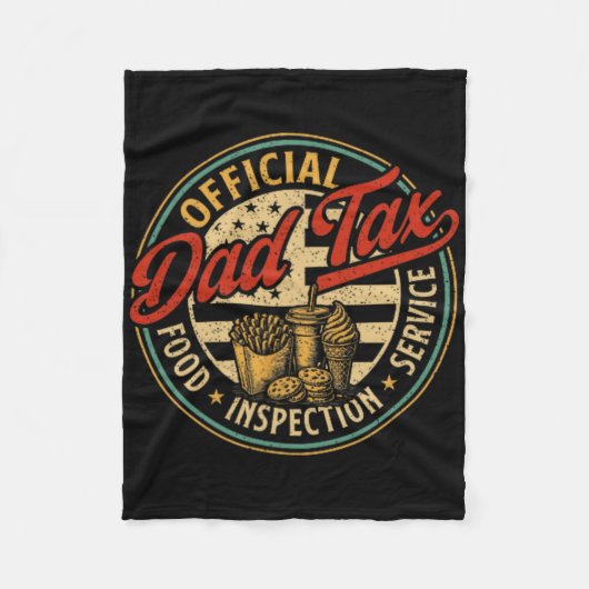 Vader Belasting Zorg Dat Het Niet Giftig Is Vlag V Fleece Deken (Voorkant)