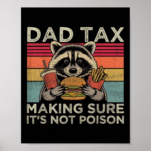 Vader Belasting Zorg Dat Niet Giftig Grappige Wasb Poster (Voorkant)