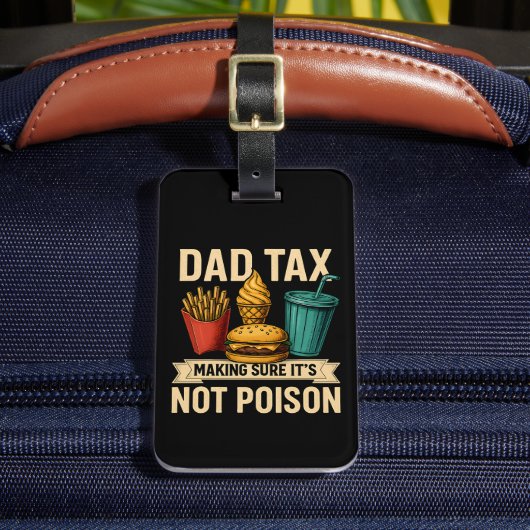 Vader Belastingdienst zorgt ervoor dat het geen ve Bagagelabel (Voorkant Insitu 2)