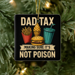 Vader Belastingdienst zorgt ervoor dat het geen ve Keramisch Ornament