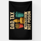 Vader Belastingdienst zorgt ervoor dat het geen ve Spandoek (Verticaal)