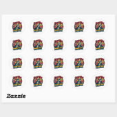 Vader Belastingdienst zorgt ervoor dat het niet gi Ronde Sticker (Vel)