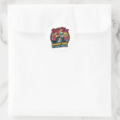 Vader Belastingdienst zorgt ervoor dat het niet gi Ronde Sticker (Tas)
