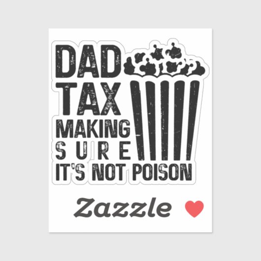 Vader Belastingdienst zorgt ervoor dat het niet gi Sticker (Vel)