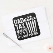 Vader Belastingdienst zorgt ervoor dat het niet gi Vierkante Sticker (Envelop)