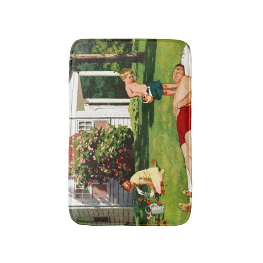 Vader bezoedelen badmat (Voorkant Verticaal)