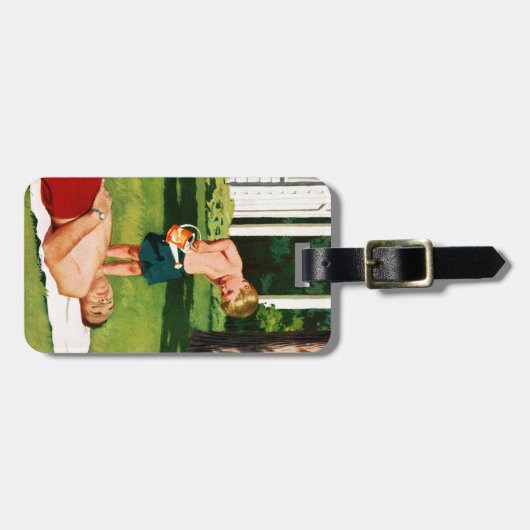 Vader bezoedelen bagagelabel (Voorkant horizontaal)