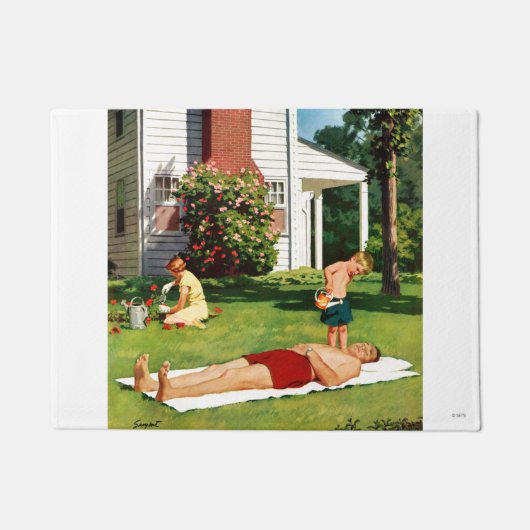 Vader bezoedelen deurmat (Voorkant)