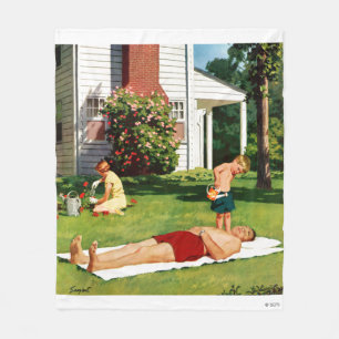 Vader bezoedelen fleece deken