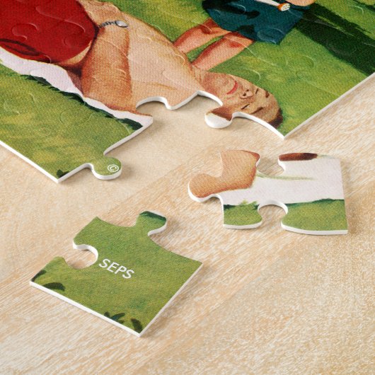 Vader bezoedelen legpuzzel (Zijkant)