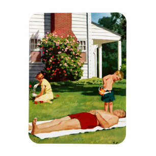 Vader bezoedelen magneet