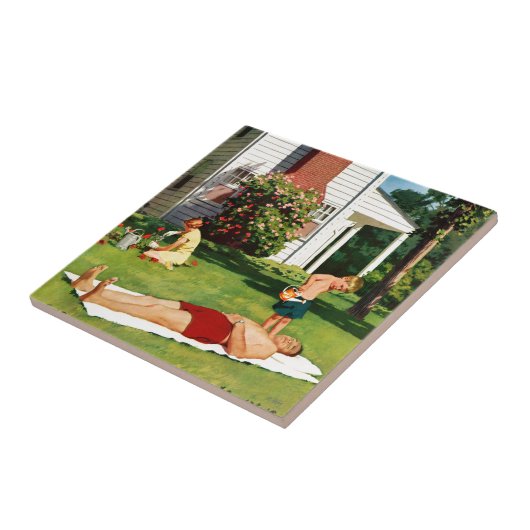 Vader bezoedelen tegeltje (Zijkant)