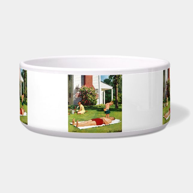 Vader bezoedelen voerbakje (Voorkant)