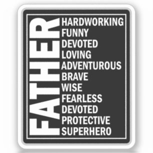 Vader Bijvoeglijk naamwoord Vaderdag Coole Papa De Sticker