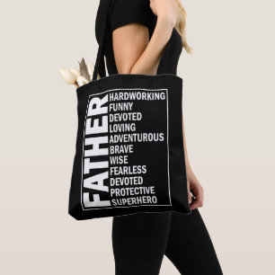 Vader Bijvoeglijk naamwoord Vaderdag Coole Papa De Tote Bag