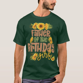 Vader Birthday Girl Sunflower Birthday Party Thee T-shirt