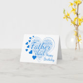 Vader Birthday Inspirerend International Heart Kaart (Gele Bloem)