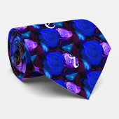 Vader Blue Paars Roos Stropdas (Opgerold)