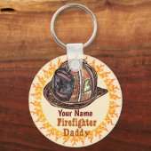 Vader brandweerman sleutelhangers (Voorkant)