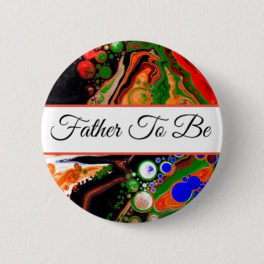 Vader | Button Baby shower van jongen (Voorkant)