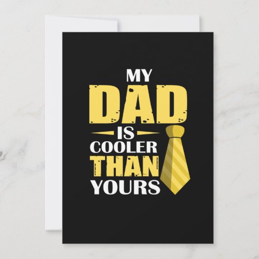 Vader Cadeau | Mijn Papa Is Cooler Kaart (Voorkant)