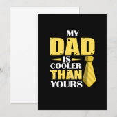 Vader Cadeau | Mijn vader is cooler Kaart (Voorkant / Achterkant)