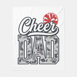 Vader Camo Pom Vintage Vector Ontwerp_1 Fleece Deken