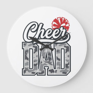 Vader Camo Pom Vintage Vector Ontwerp_1 Grote Klok