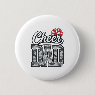 Vader Camo Pom Vintage Vector Ontwerp_1 Ronde Button 5,7 Cm