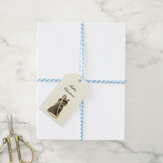 VADER CHRISTAS STICKER CADEAULABEL (Met Touw)