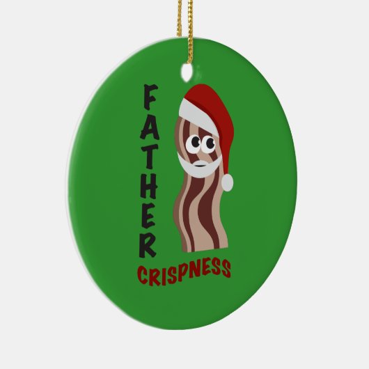 Vader Crispness! Bacon Keramisch Ornament (Rechts)