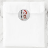 Vader Crispness! Bacon Ronde Sticker (Tas)