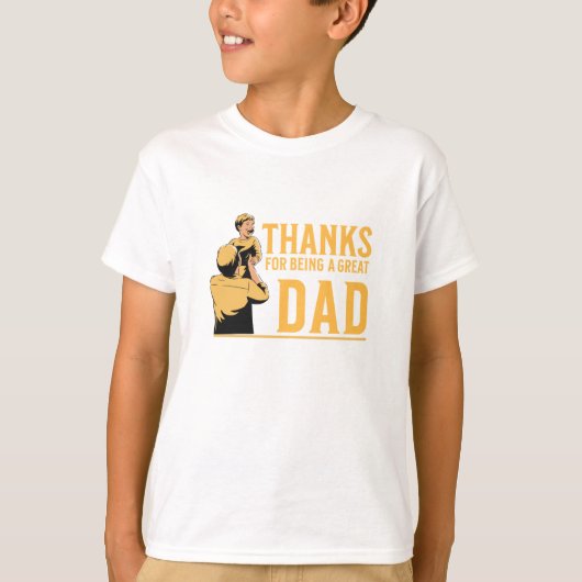 Vader-dag, Bedankt voor een geweldige vader T-shirt (Voorkant)