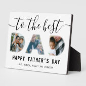 Vader Dag tot beste DAD 3 Foto Collage Fotoplaat (Zijkant)