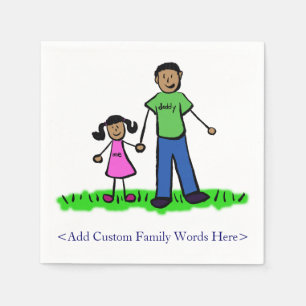 Vader Daughter Family Custom Art Napkins Servet