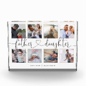 Vader Daughter Heart Script | Fotoraster collage Fotoblokken (Voorkant)
