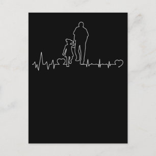 Vader Daughter Heartbeat Pap Child Bond Briefkaart